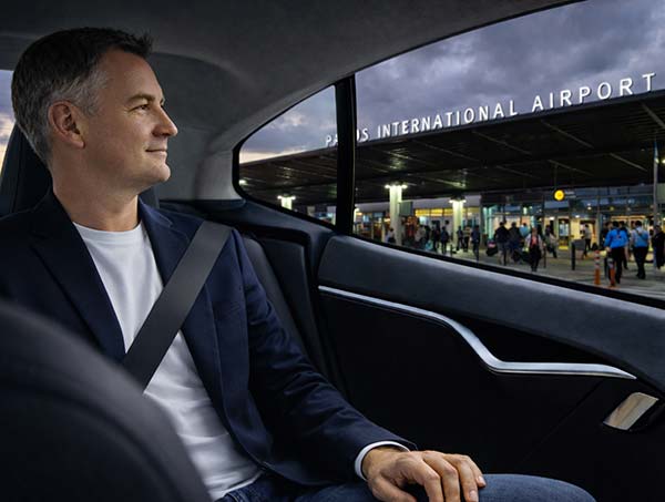 Interior of Tesla Model S